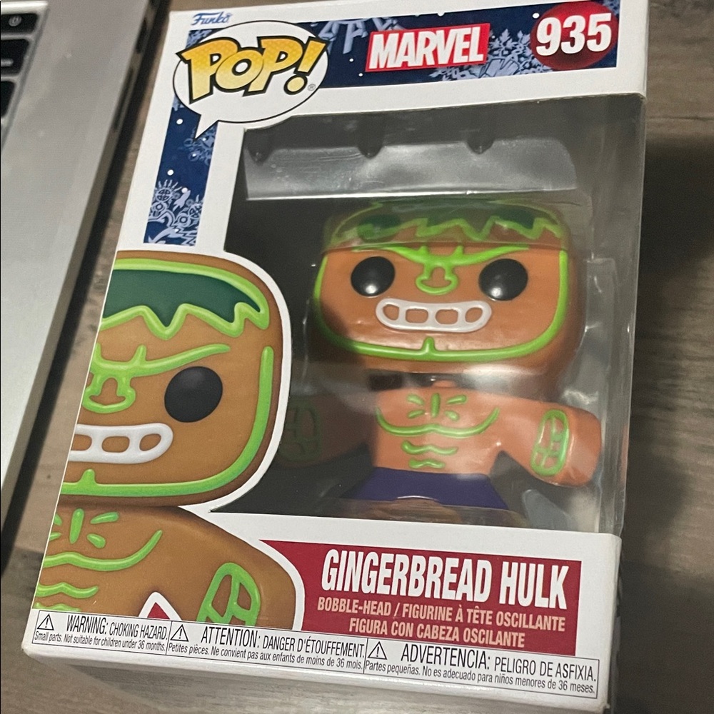 Funko Gingerbread Hulk Pop! Figure - Brown & Green